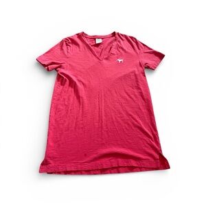 Victoria’s Secret PINK Pink V-Neck T-Shirt Size XS Casual Tee